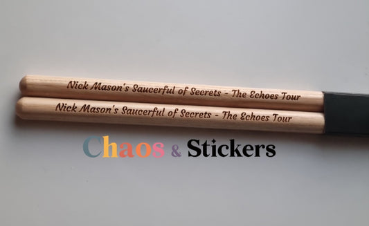 Engraved Drumsticks