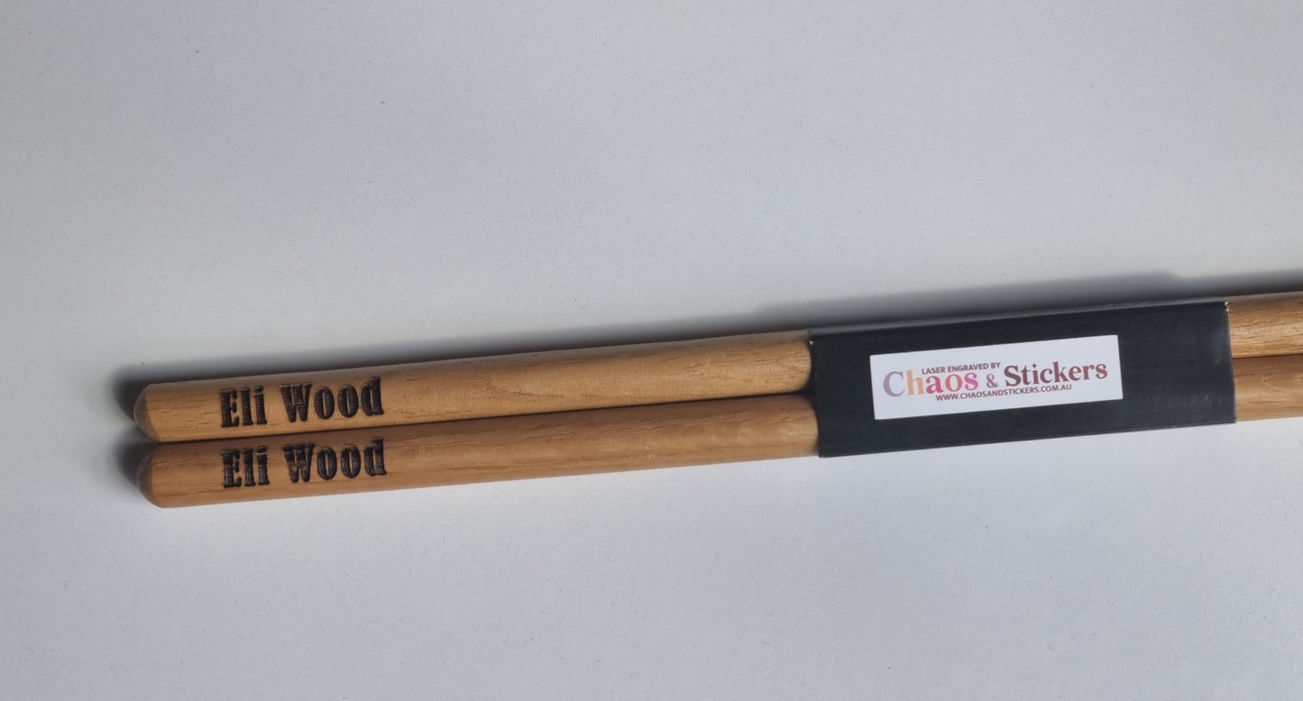 Engraved Drumsticks Australia 