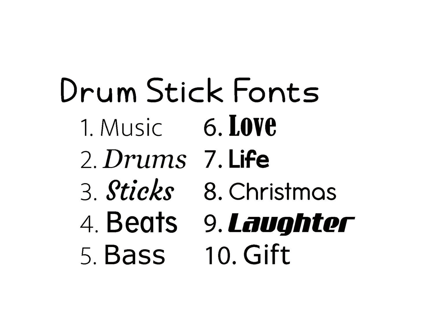 Personalised Engraved Drumsticks Australia
